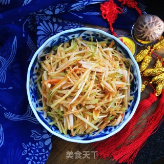 酸辣萝卜丝的做法