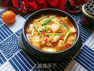 金针菇泡菜巴沙鱼的做法