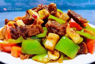杏鲍菇炒牛肉的做法