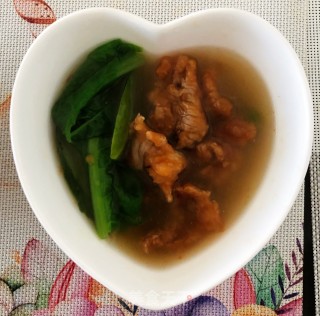 凤尾滑肉汤的做法