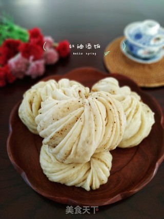 盘丝花卷的做法