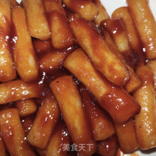 甜辣年糕的做法