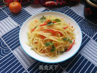 红油土豆丝的做法