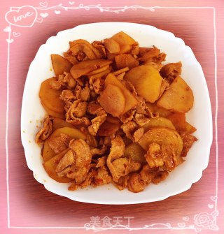 豆豉五花肉片炒土豆的做法