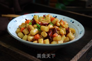 宫保年糕的做法