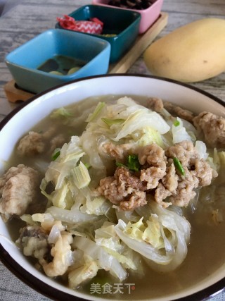 炸肉炖白菜的做法