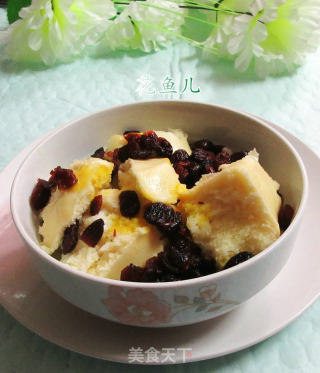 蔓越莓玉米馒头布丁