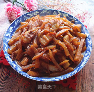 肉片烧白萝卜的做法