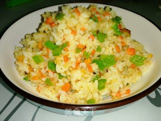 “米饭”胡萝卜青椒炒饭