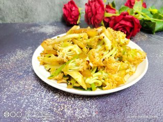 肉末炒花菜的做法