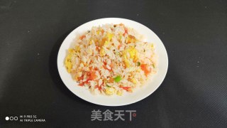 番茄鸡蛋炒饭的做法