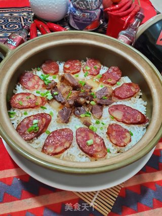 腊味煲仔饭的做法