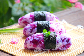 紫甘蓝饭团的做法