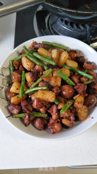 孜然土豆鸡丁的做法