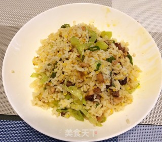 莴笋鸡丁炒饭