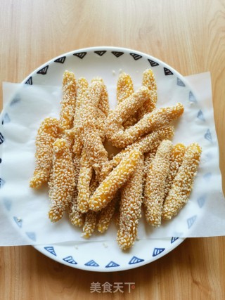 南瓜芝麻棒的做法