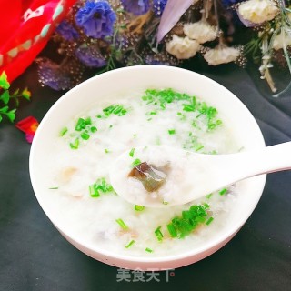 皮蛋香肠粥的做法