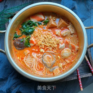 自制网红牛奶麻辣烫的做法