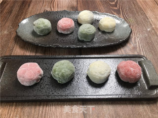 三色冰皮月饼，亲子美食，和孩子一起做吧，软糯可口甜品