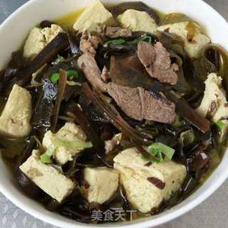 海带炖冻豆腐的做法