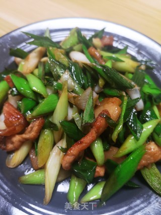青蒜炒肉的做法