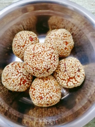 麻团的做法