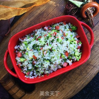 西兰花炒饭