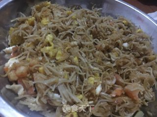 炒虾面的做法