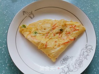快手早餐——土豆丝鸡蛋饼的做法