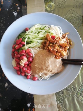 鸡丝凉拌面的做法