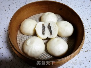 核桃黑芝麻糖包的做法