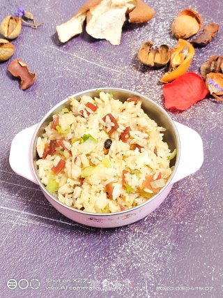 白菜肉干炒饭
