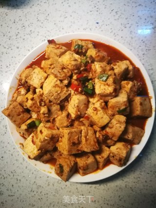新手秒上手——纯素麻婆豆腐的做法