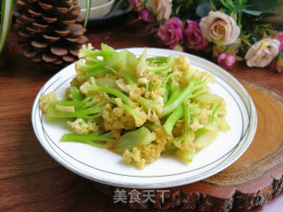蚝油花菜的做法