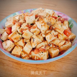西红柿烧豆腐的做法