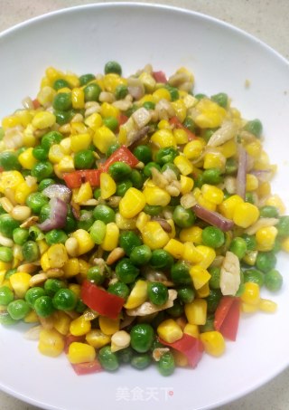 青豆玉米粒的做法
