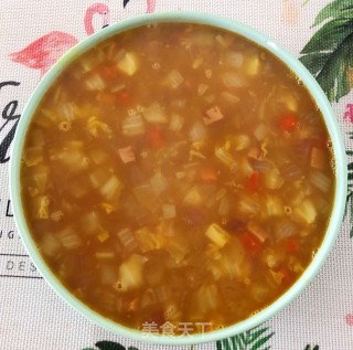 火腿丁蔬菜咖喱的做法