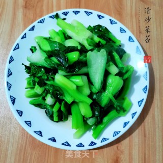 清炒菜苔的做法