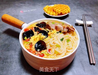 鸡蛋西红柿打卤面的做法
