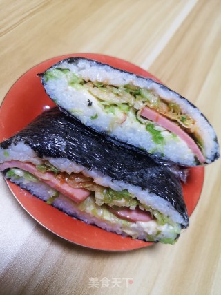 紫菜米堡的做法