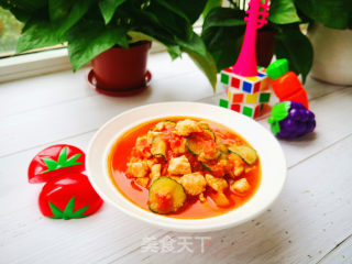番茄鸡丁汤的做法