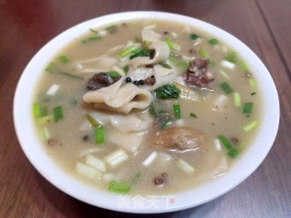 鸡汤烩面♥的做法