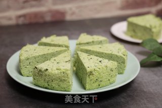 菠菜戚风蛋糕！的做法