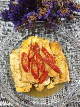 蛋液酿豆腐的做法