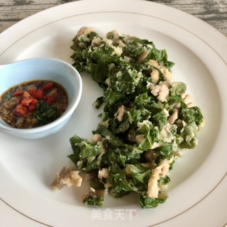 “春日应季美食”蒸水萝卜缨的做法