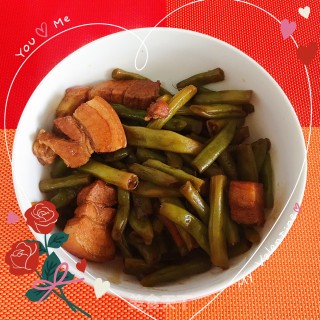 五花肉烧四季豆的做法