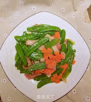 #春日应季美食#小炒培根荷兰豆的做法