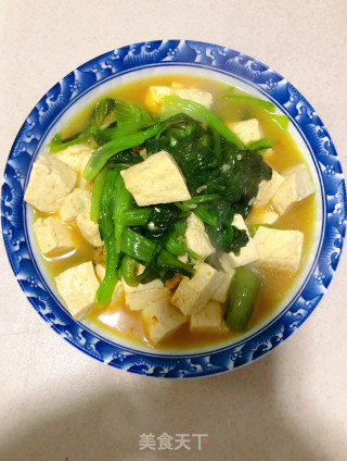 小白菜炖豆腐的做法