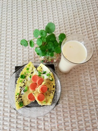 七彩煎蛋饼的做法