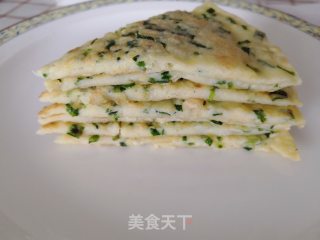 韭菜鸡蛋饼的做法